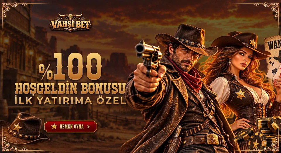Vahşi Bet — %100 hoşgeldin bonusu banner