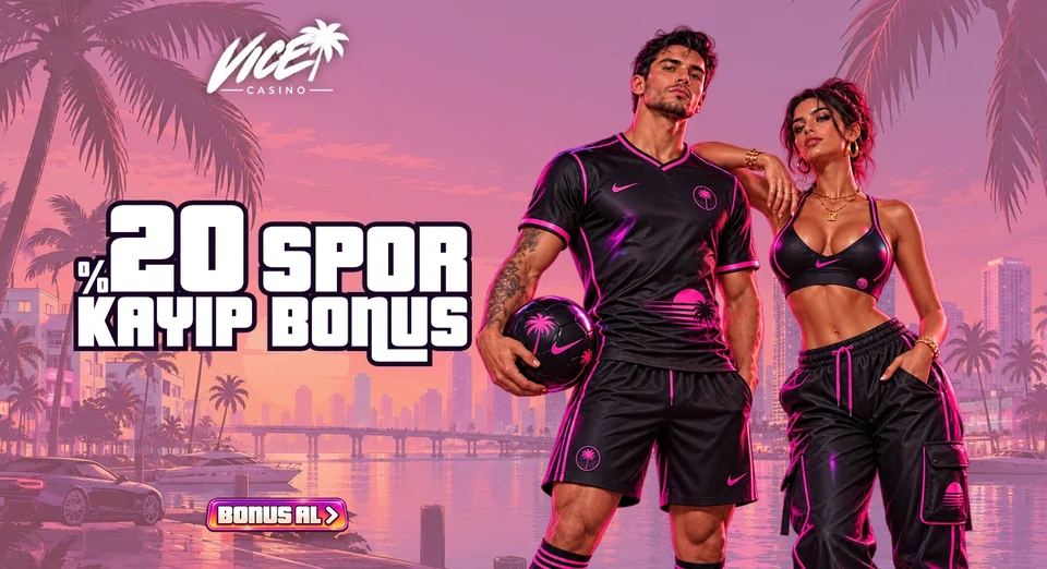 VICE Casino — %20 spor kayıp bonusu banner
